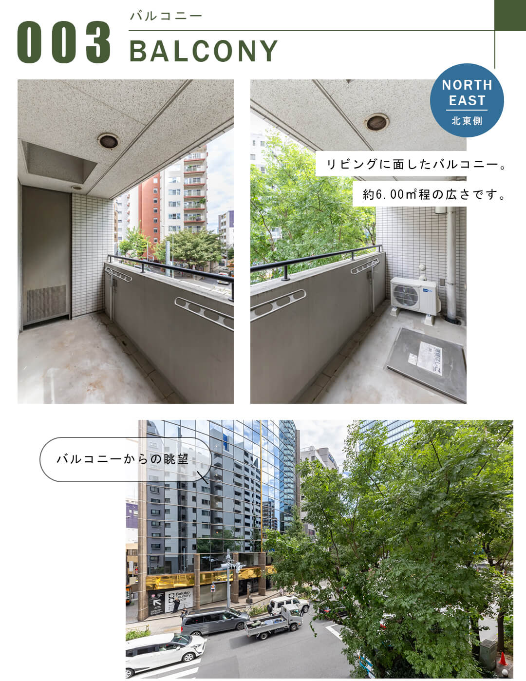 パークハウス渋谷山手のバルコニー
