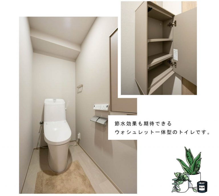 チュリス赤坂のトイレ