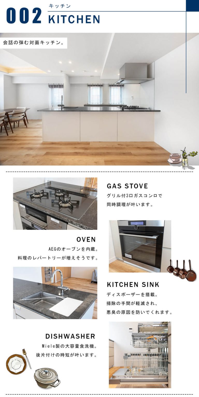 ルフォン南平台のキッチン