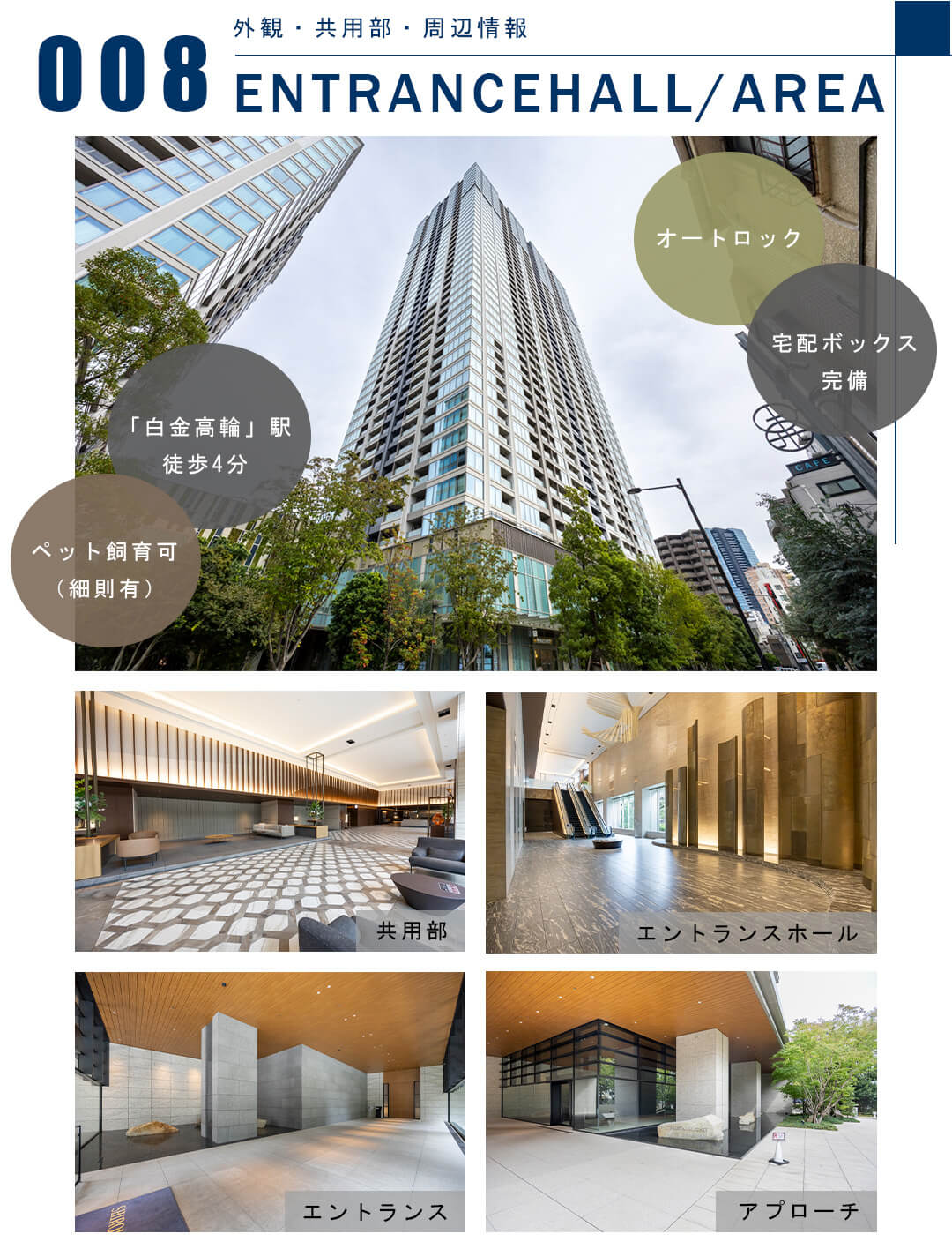 008外観,共用部,周辺情報,ENTRANCEHALL,AREA