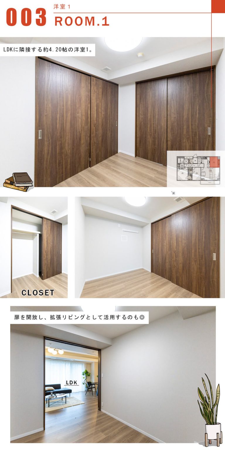 ベルテ西参道の洋室