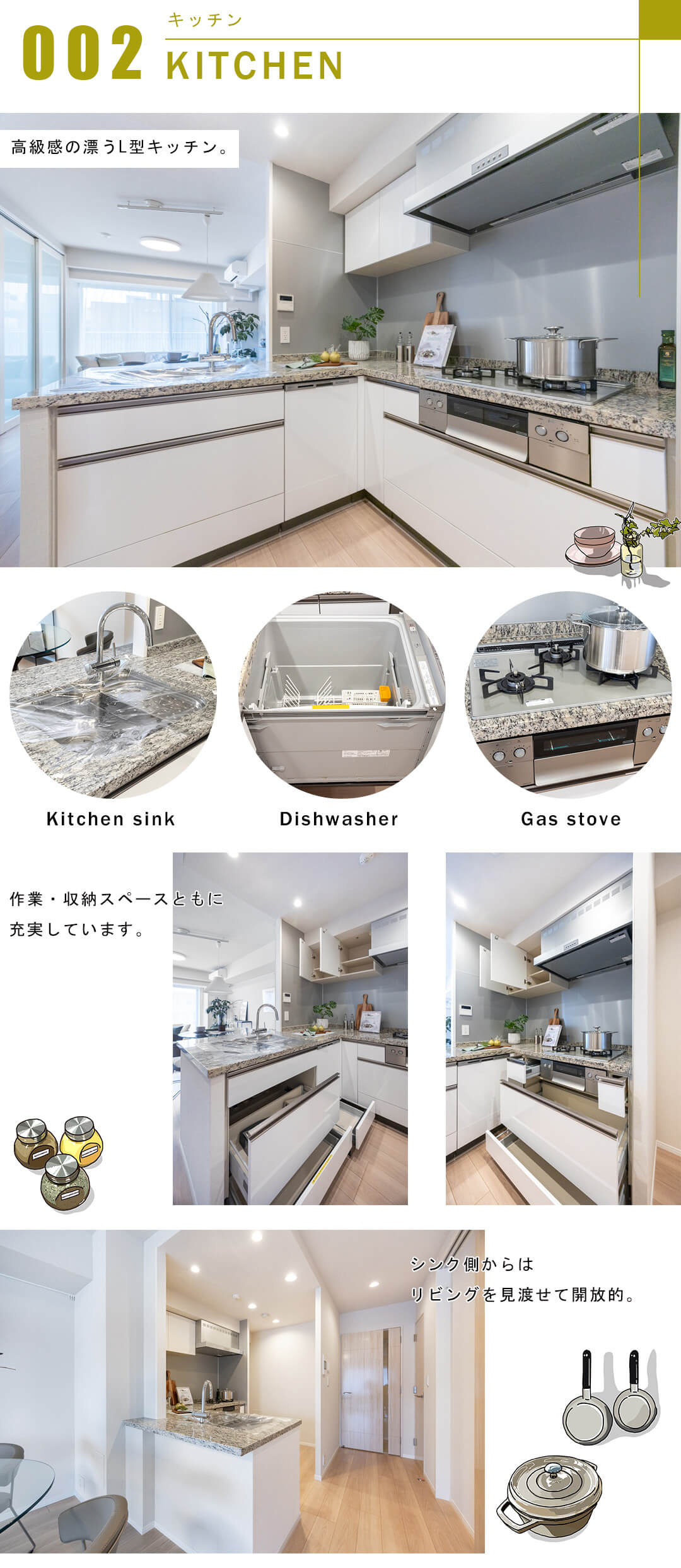 シティハウス四谷坂町のキッチン