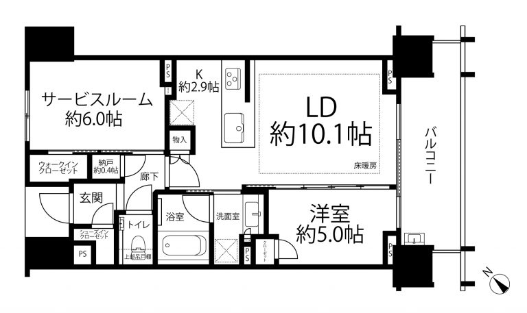 広尾 3駅6路線利用可能!ペットと暮らせる南東向き住戸