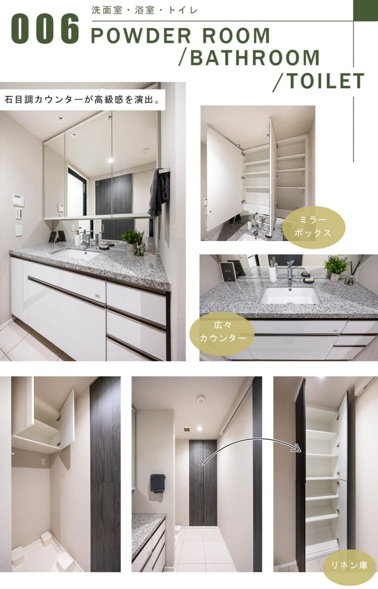 GLOBAL FRONT TOWERの洗面室