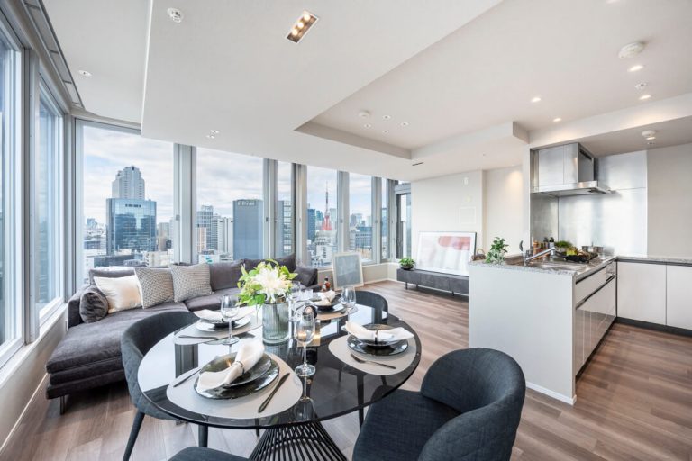 GLOBAL FRONT TOWER 東京タワー&レインボーブリッジを望む、開放感溢れる角住戸