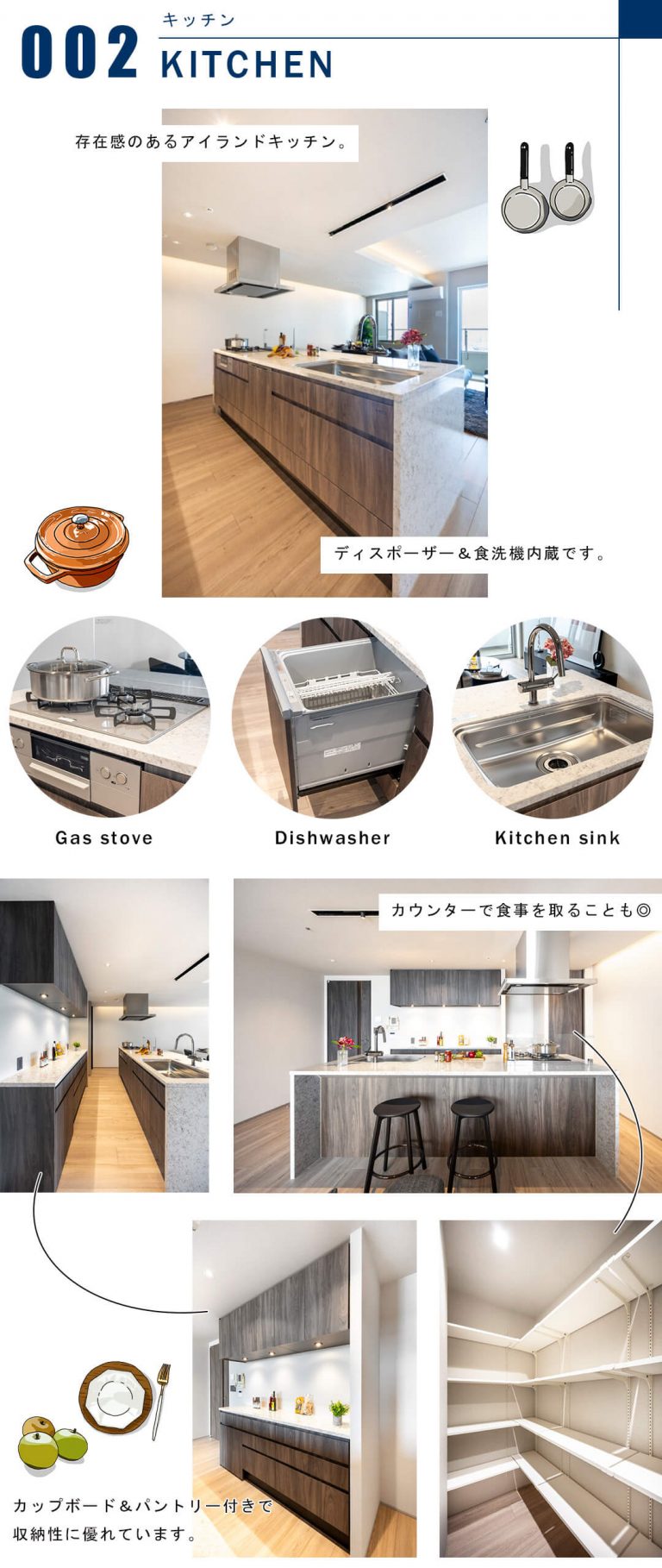 芝浦アイランドグローヴタワーのキッチン