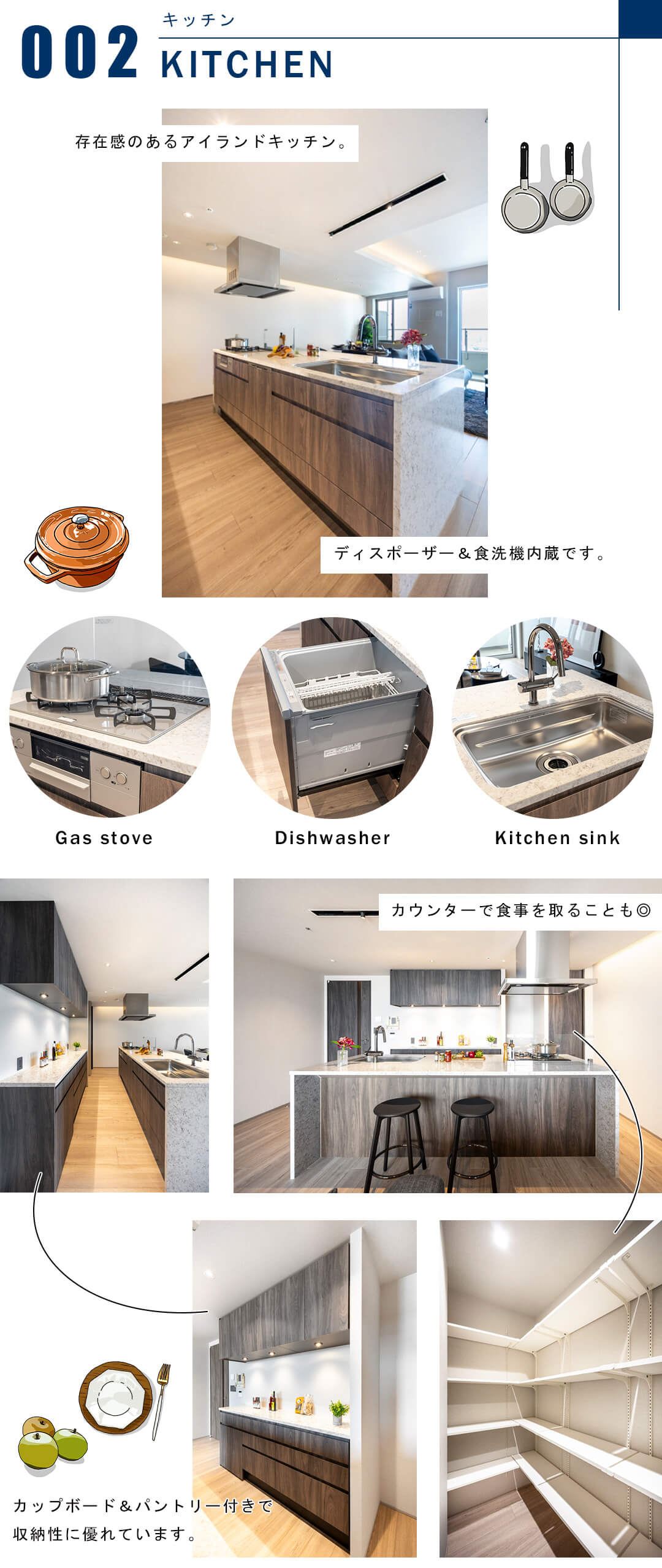 芝浦アイランドグローヴタワーのキッチン