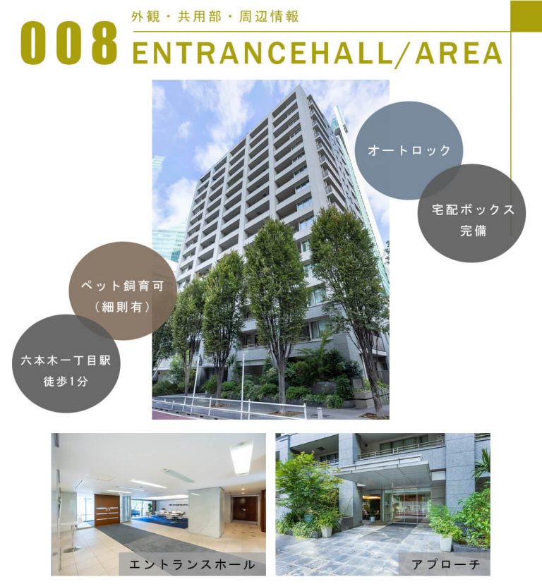 008外観,共用部,周辺情報,ENTRANCEHALL,AREA