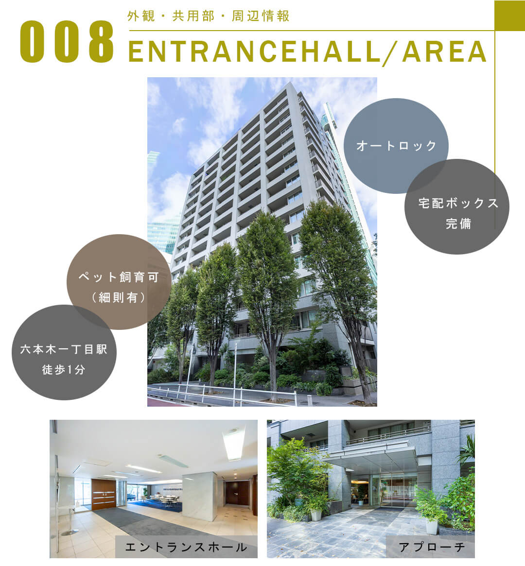 008外観,共用部,周辺情報,ENTRANCEHALL,AREA