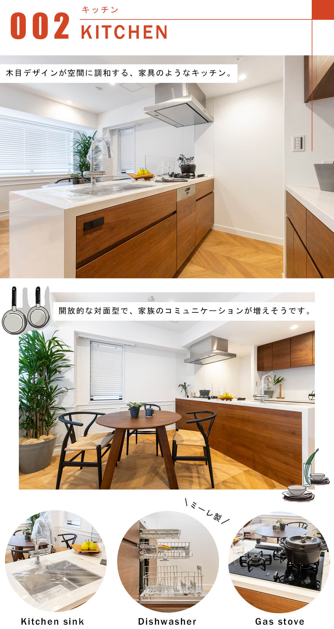 クレッセント渋谷神泉のキッチン