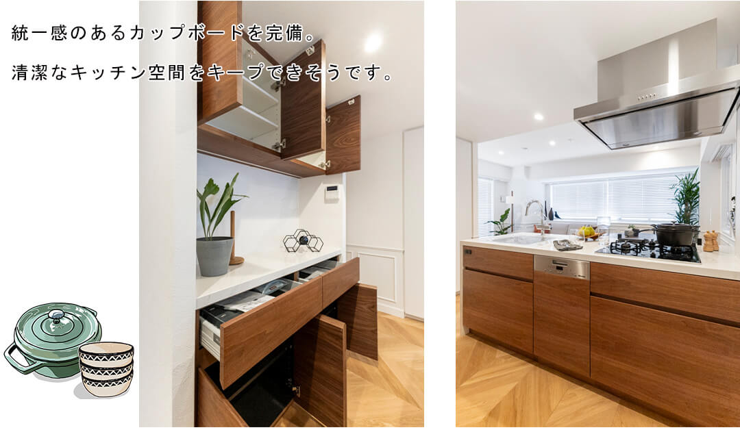 クレッセント渋谷神泉のキッチン