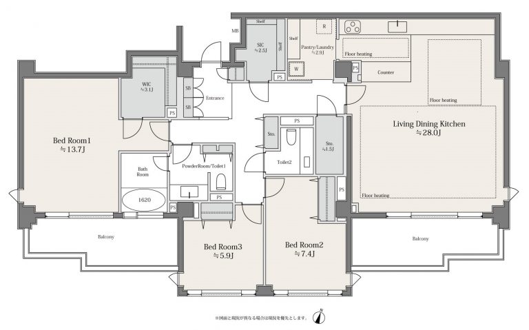 代々木公園パーク・マンション 代々木公園の緑と調和する、全居室南向きの140㎡超3LDK