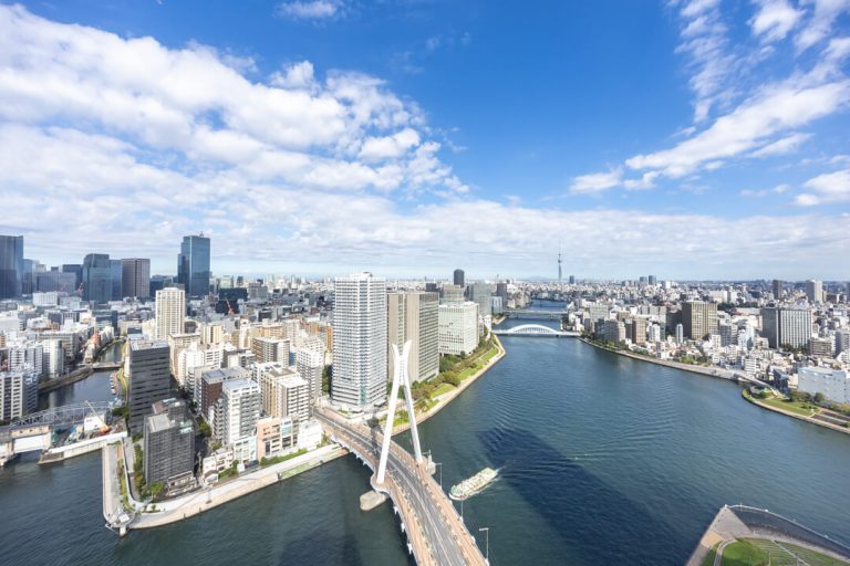 月島 146㎡36階!水と光が織りなす美景を一望できる角部屋