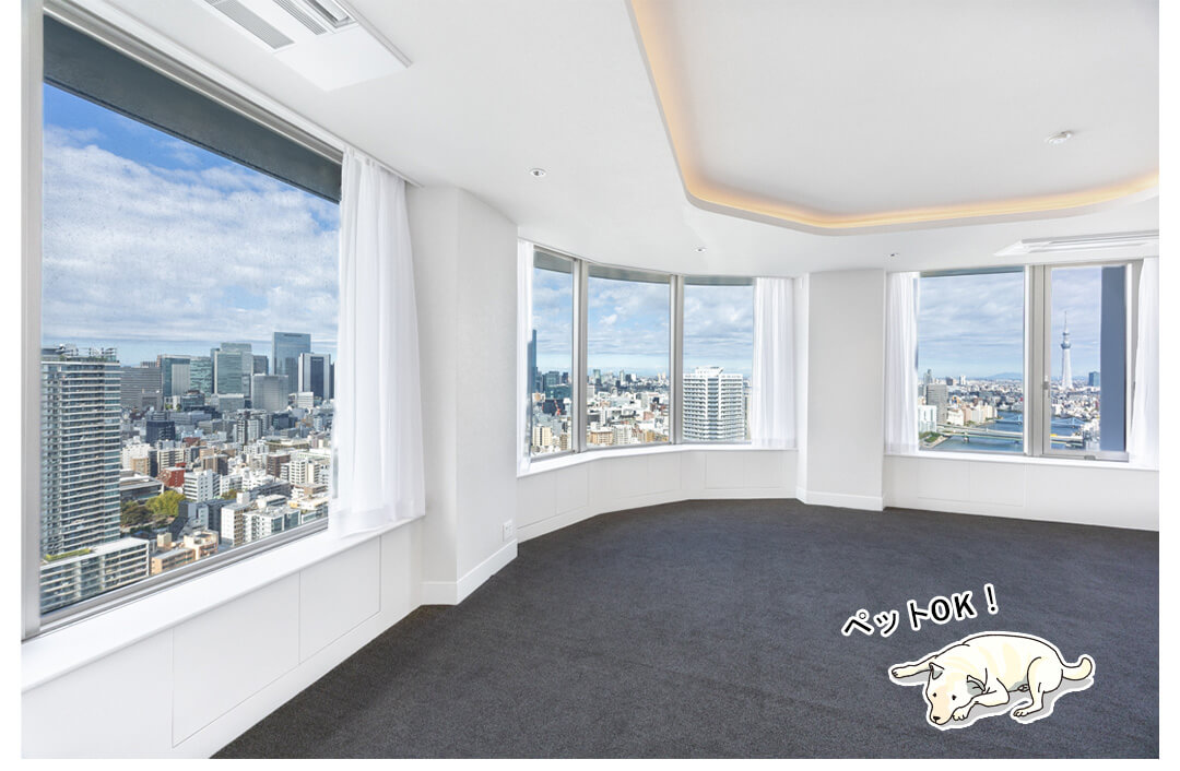 スカイライトタワーのリビングダイニング