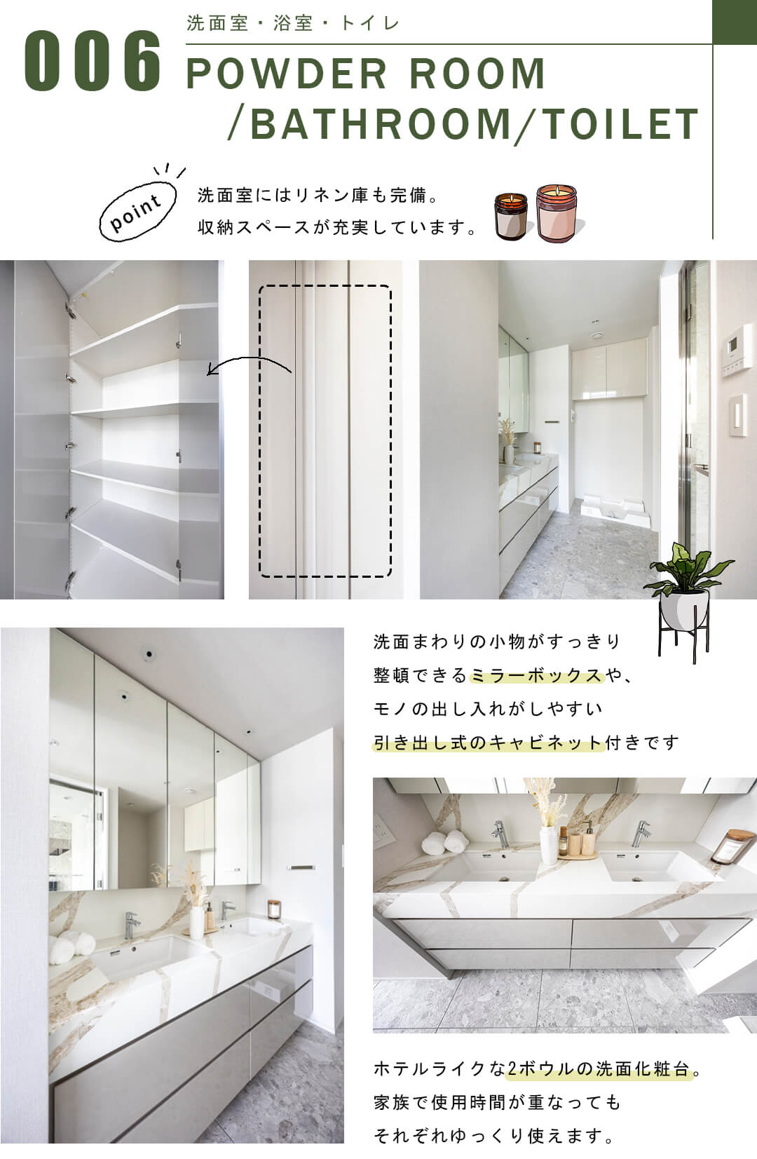 ワールドシティタワーズキャピタルタワーの洗面室・浴室・トイレ