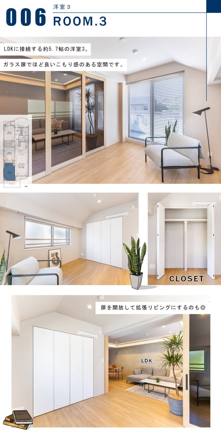 ディアナコート代々木の洋室