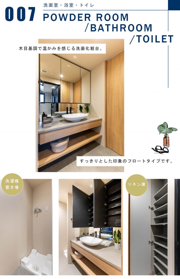 ディアナコート代々木の洗面室