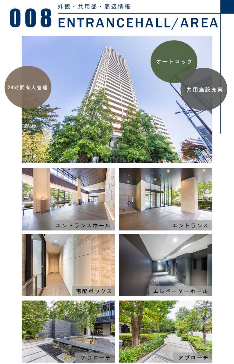 008外観,共用部,周辺情報,ENTRANCEHALL,AREA