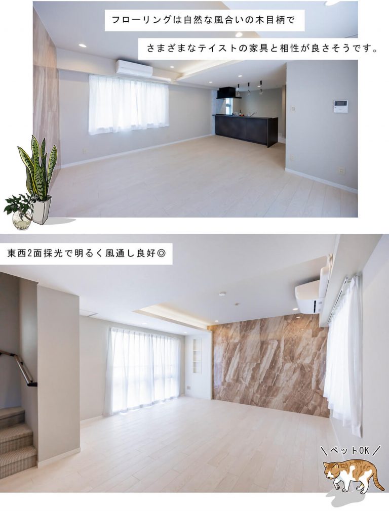 セボン高輪のリビングダイニング