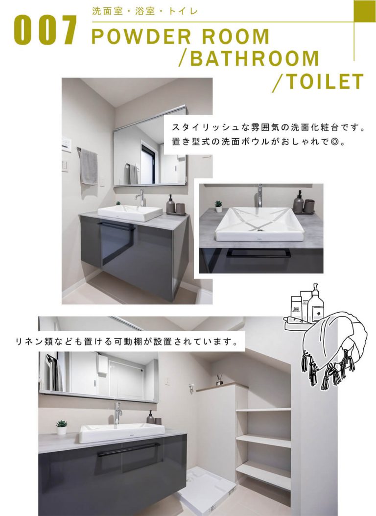 セボン高輪の洗面室