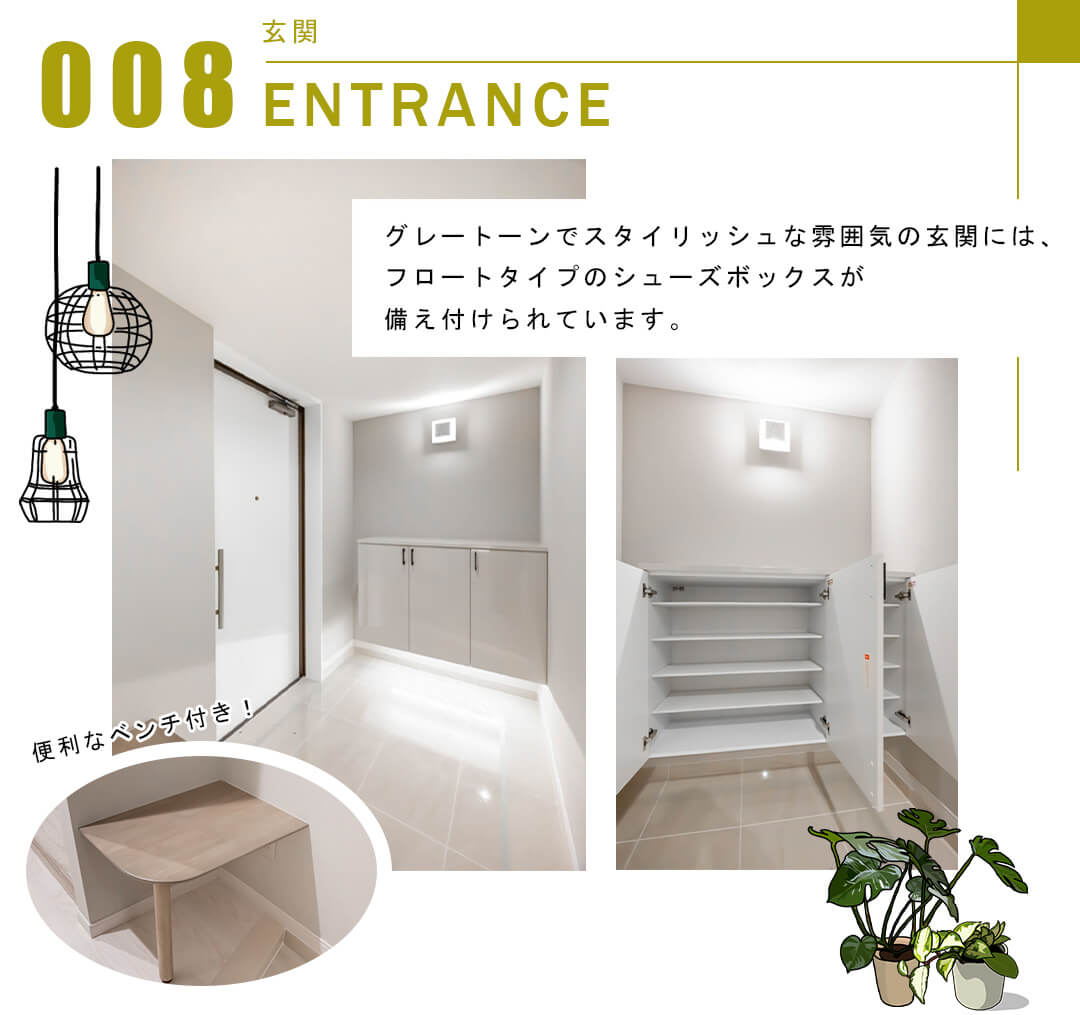 セボン高輪の玄関