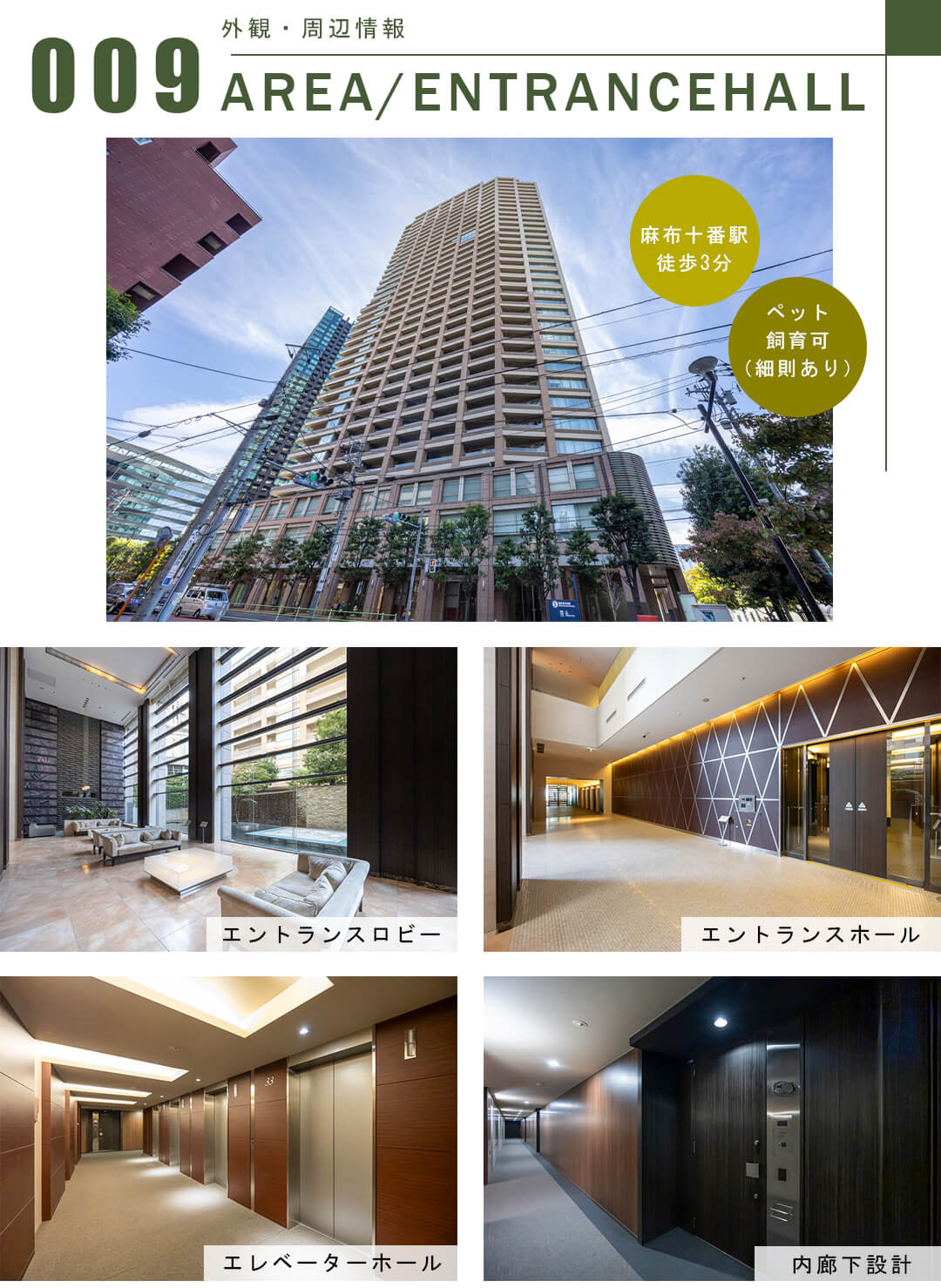 パークコート麻布十番ザタワーの外観・周辺情報