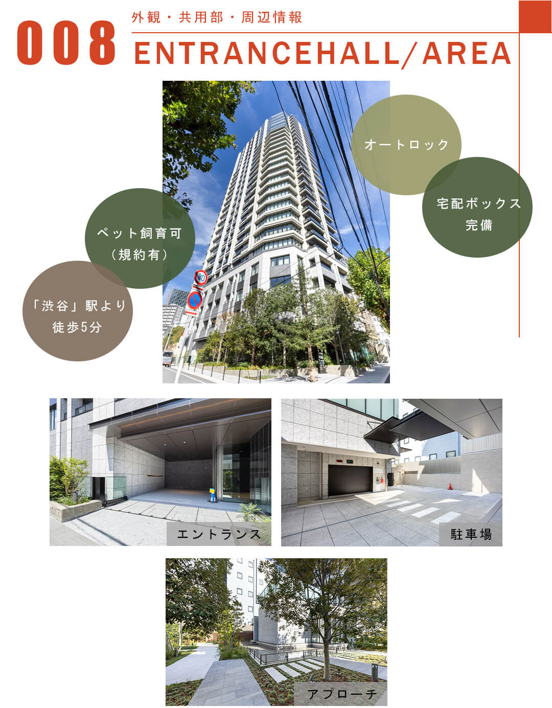 008外観,共用部,周辺情報,ENTRANCEHALL,AREA