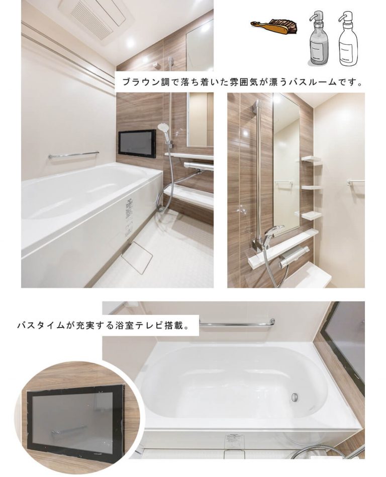 プラウドタワー渋谷の浴室