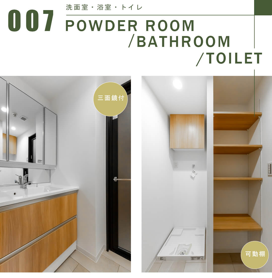 日神パレステージ信濃町の洗面室