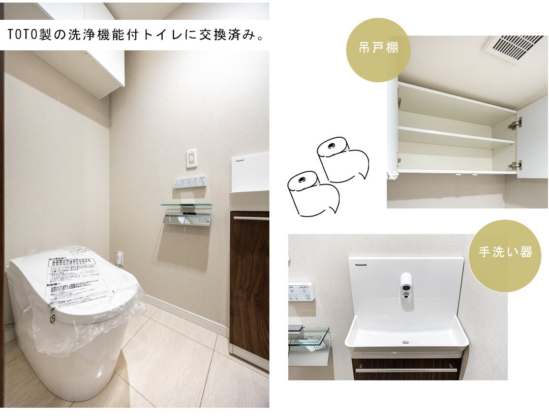 ジェントルエア神宮前のトイレ