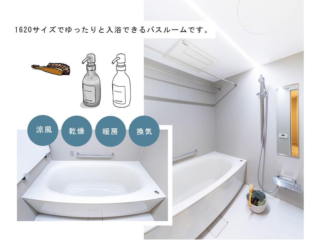 ジオ御苑内藤町の浴室