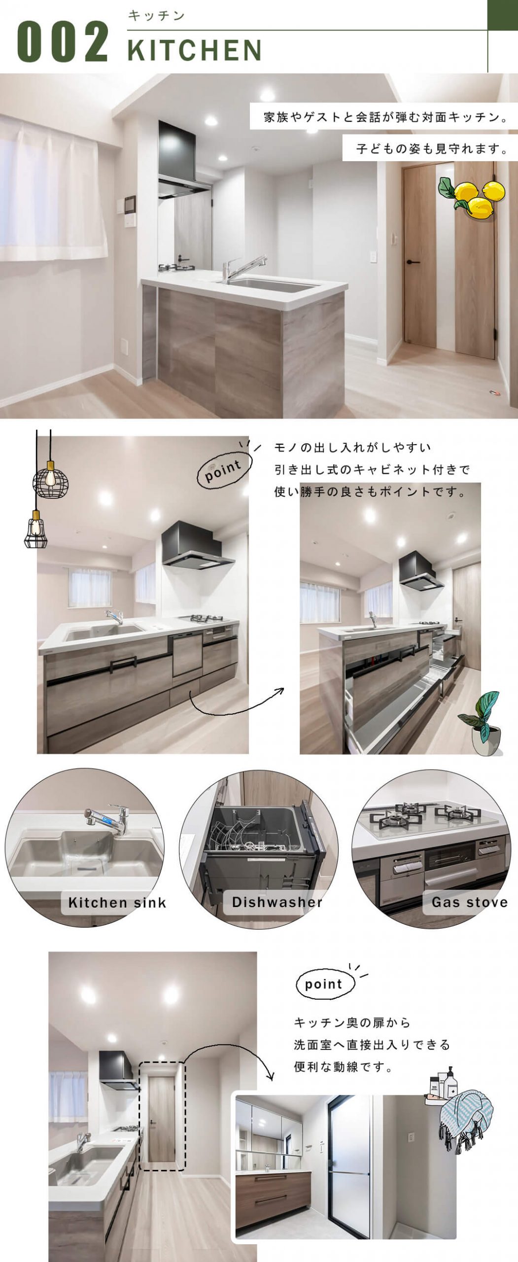 サンクタス本郷のキッチン