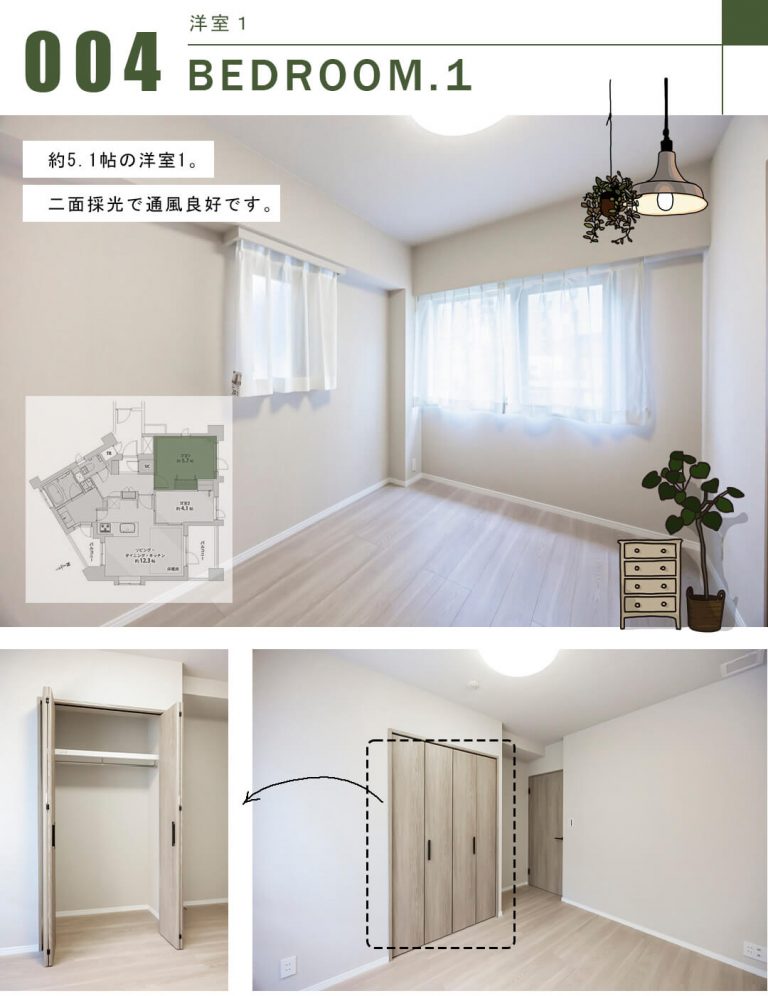 サンクタス本郷の洋室1