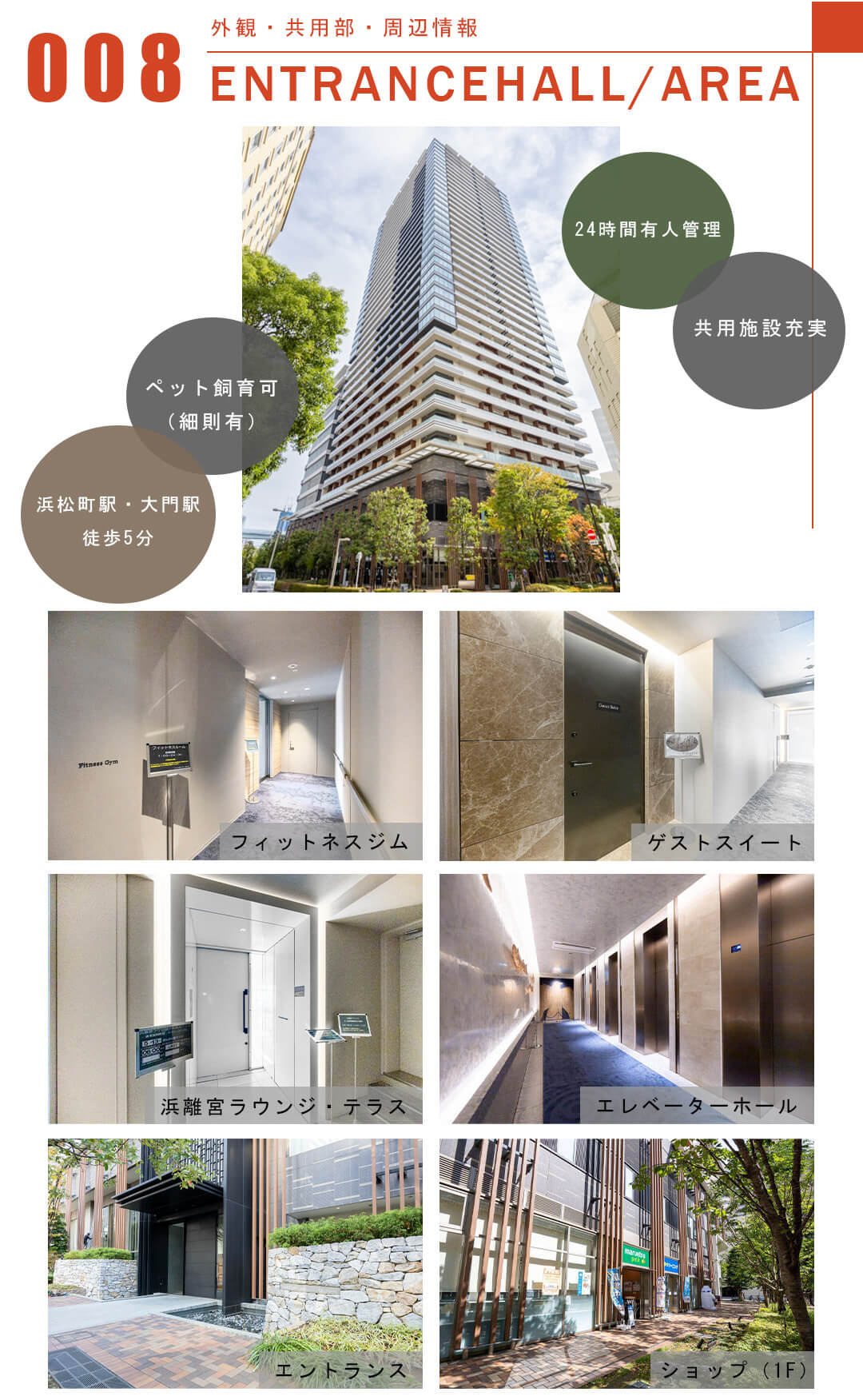 008外観,共用部,周辺情報,ENTRANCEHALL,AREA