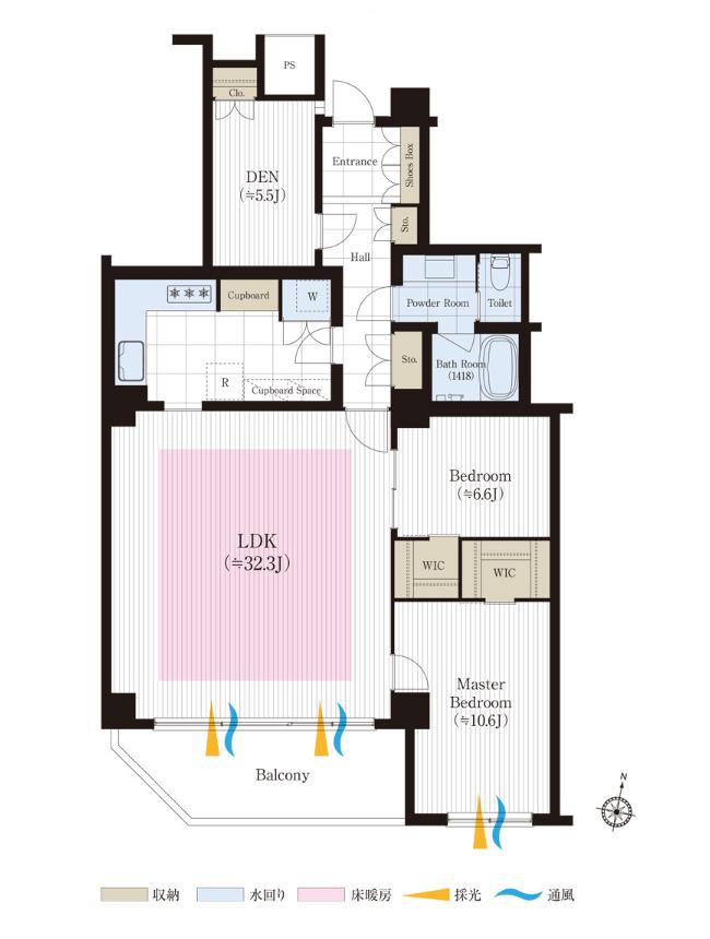 参宮橋　100㎡超のゆとりが紡ぐ、上質ヴィンテージ 間取り図