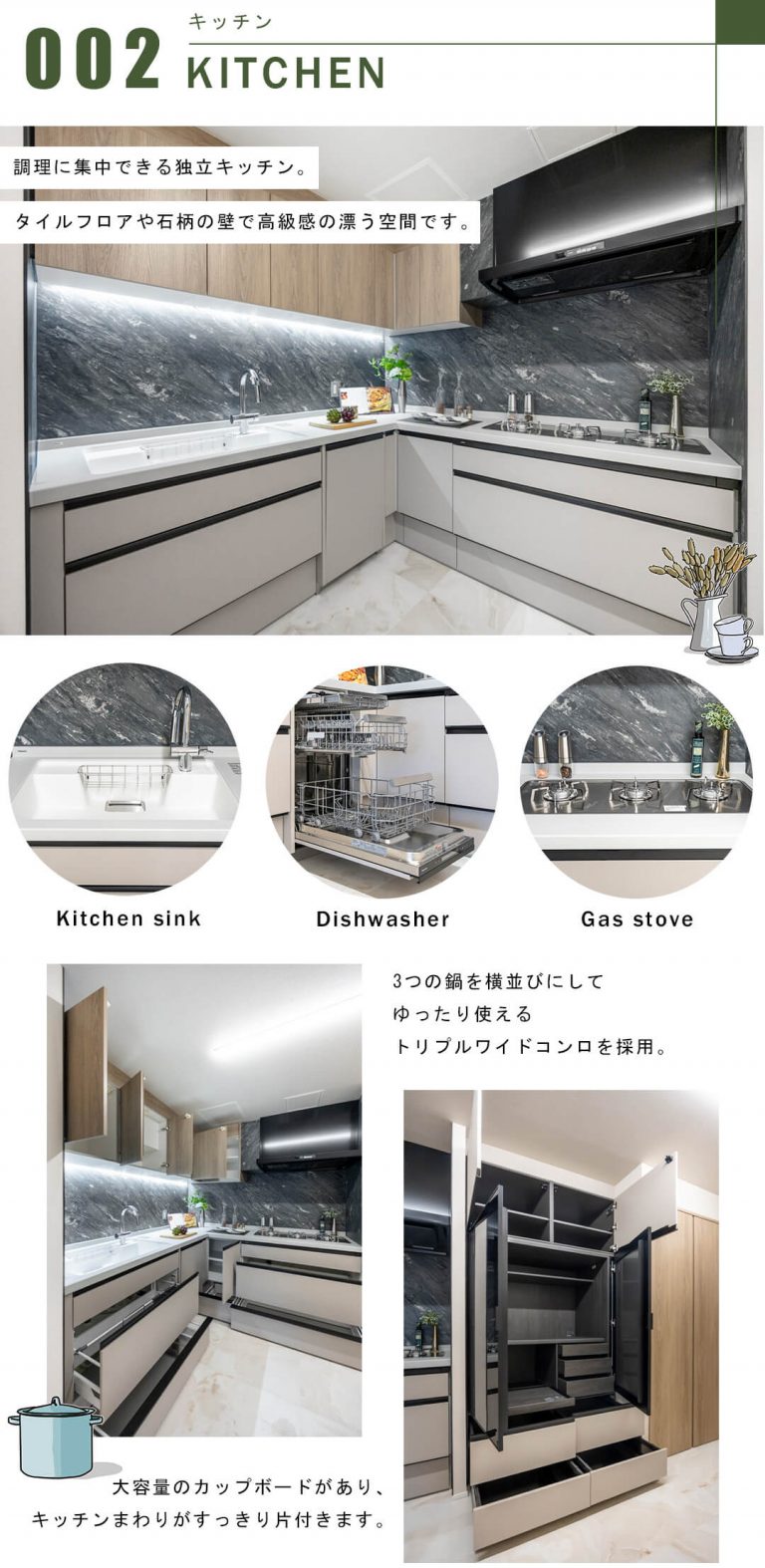 東高代々木ペアシティのキッチン