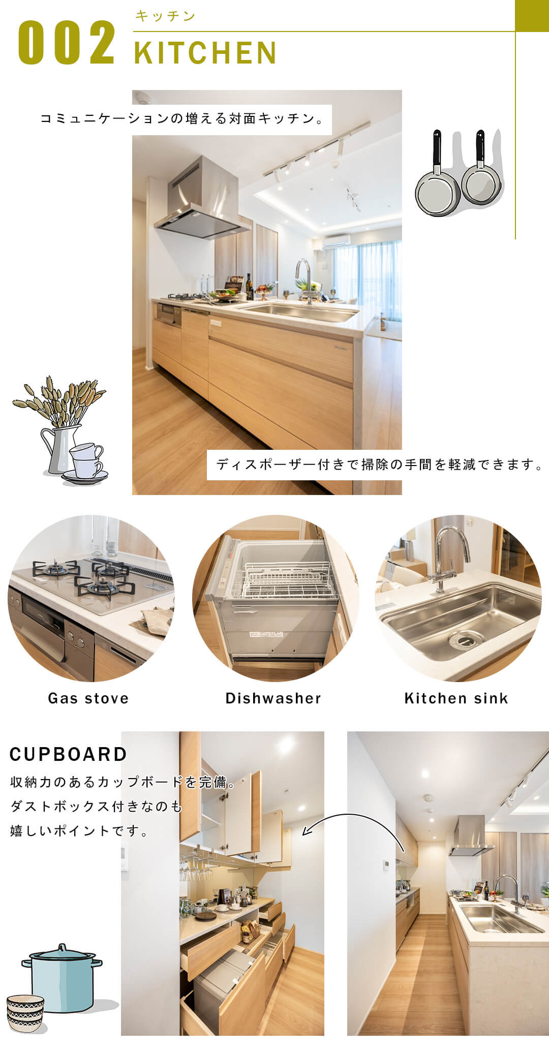 GLOBAL FRONT TOWERのキッチン