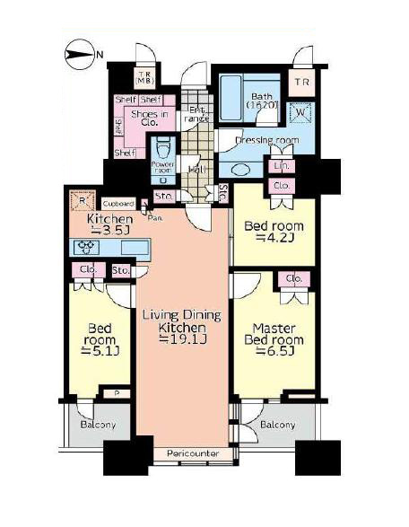 三田ガーデンヒルズ イーストヒル　都心に住まう誇りと安らぎ 間取図