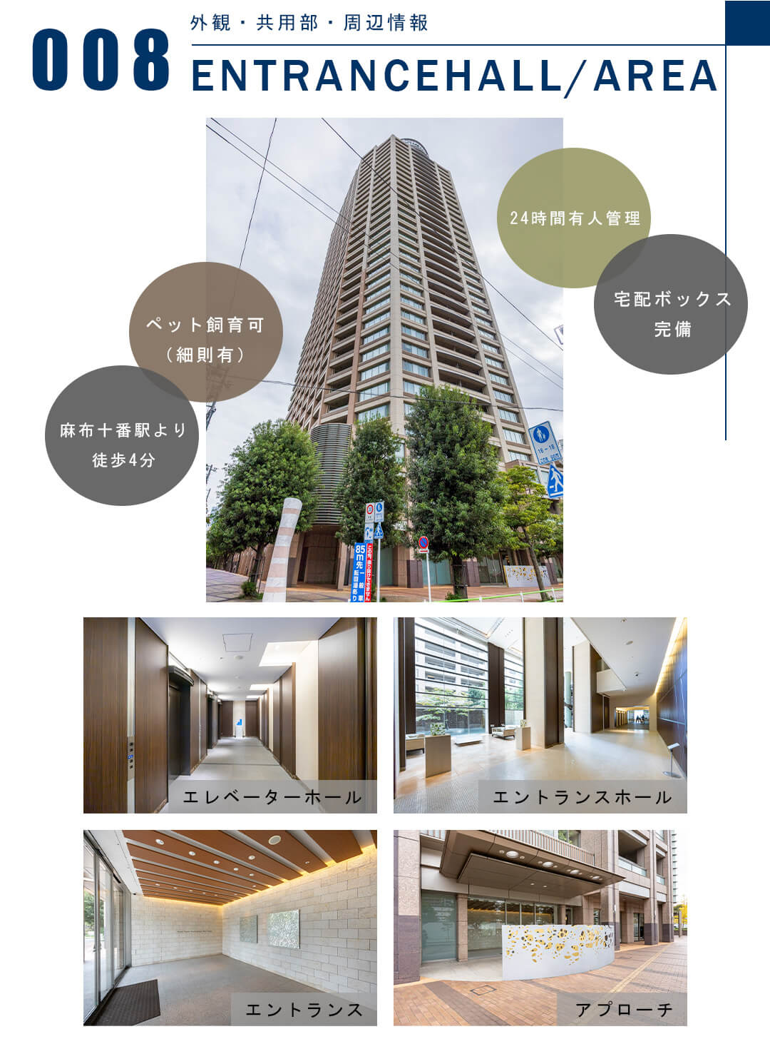 008外観,共用部,周辺情報,ENTRANCEHALL,AREA