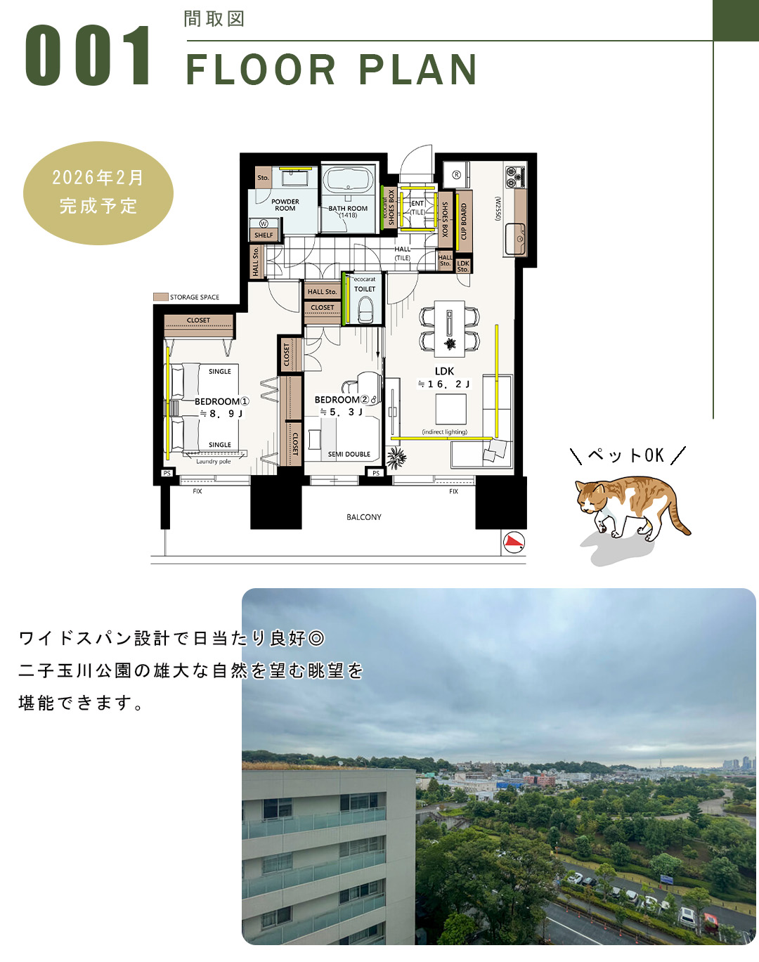 二子玉川ライズタワー&レジデンスタワーイーストの間取図