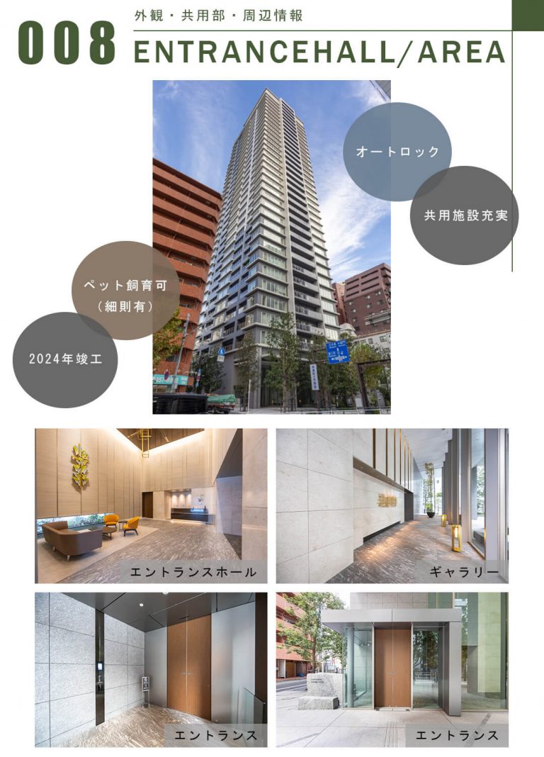 008外観,共用部,周辺情報,ENTRANCEHALL,AREA