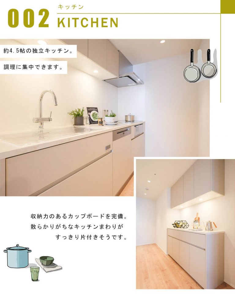 センチュリーパークタワーのキッチン