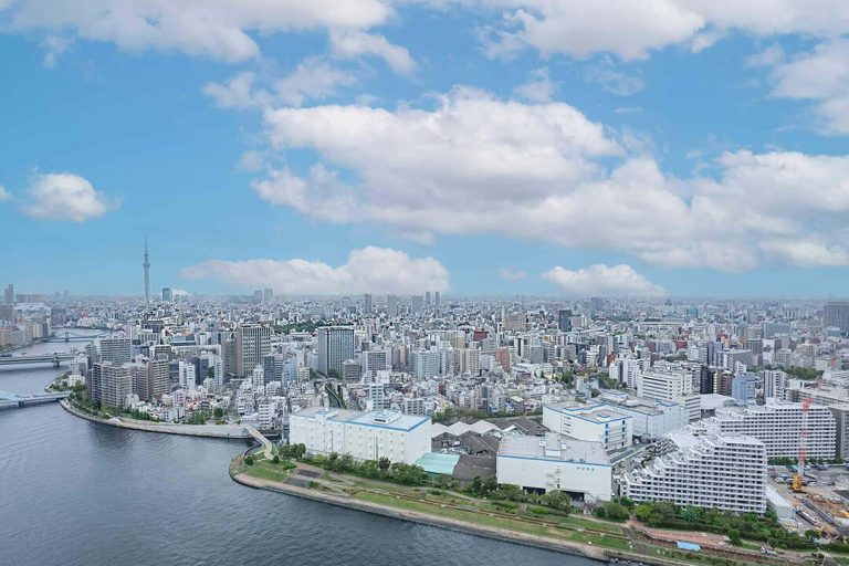 月島　隅田川と都心の景色を見晴らす、37階の住まい