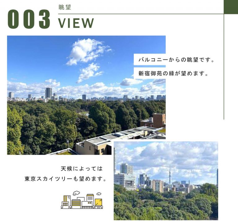 グランドパーク代々木の眺望