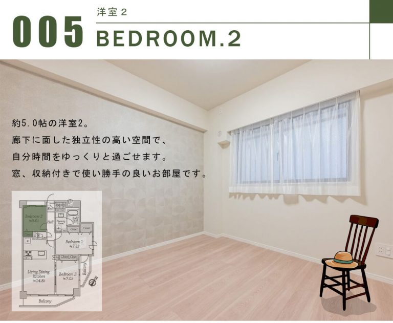 グランドパーク代々木の洋室2