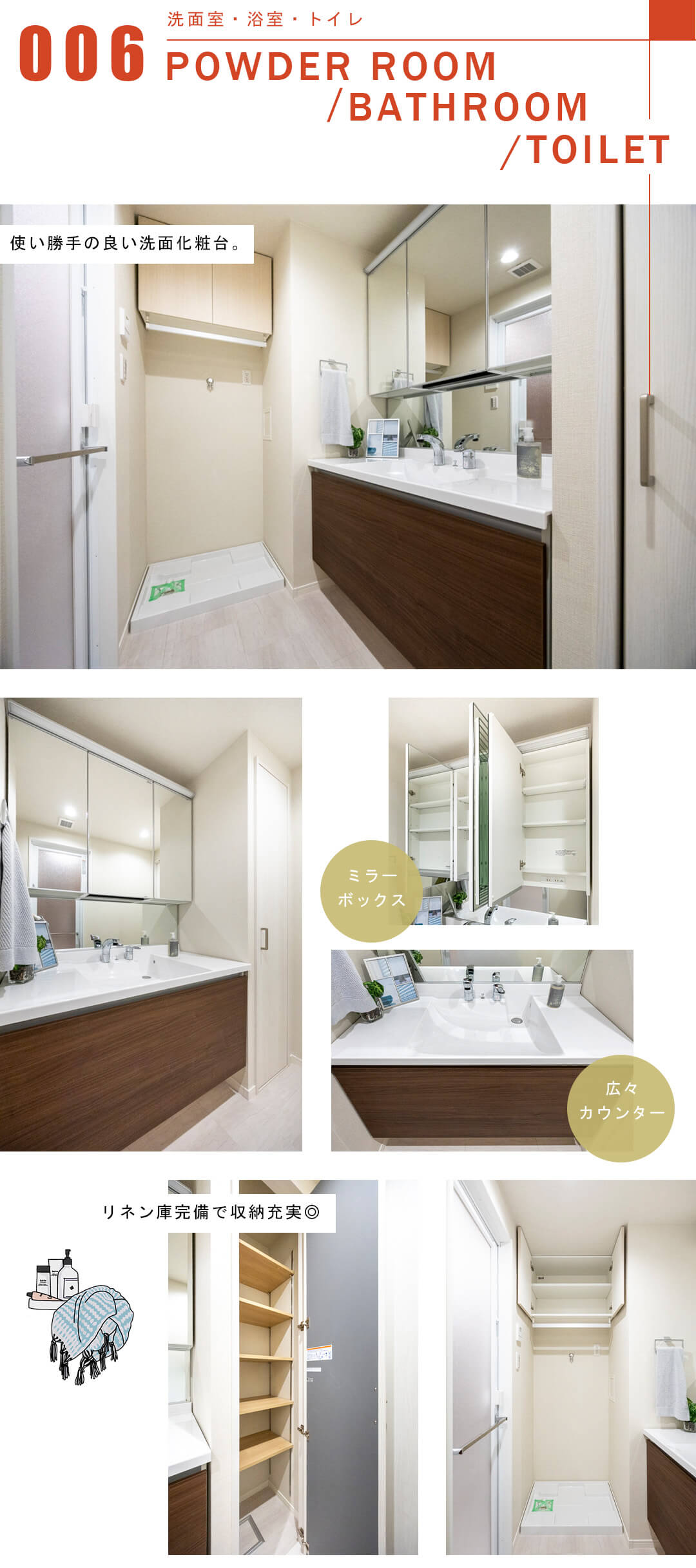 イニシアイオ目黒学芸大学の洗面室