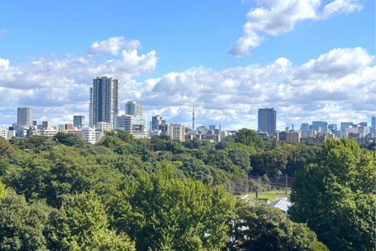 代々木　新宿御苑の緑を望む、心地よい眺め