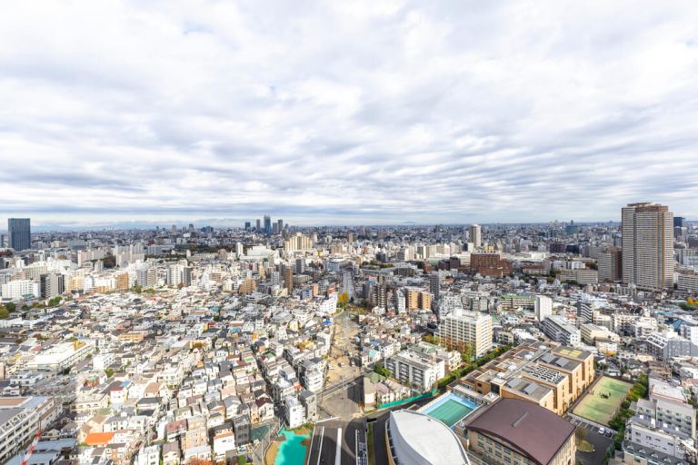 富久クロスコンフォートタワー　開放的な眺望が広がる、34階角住戸