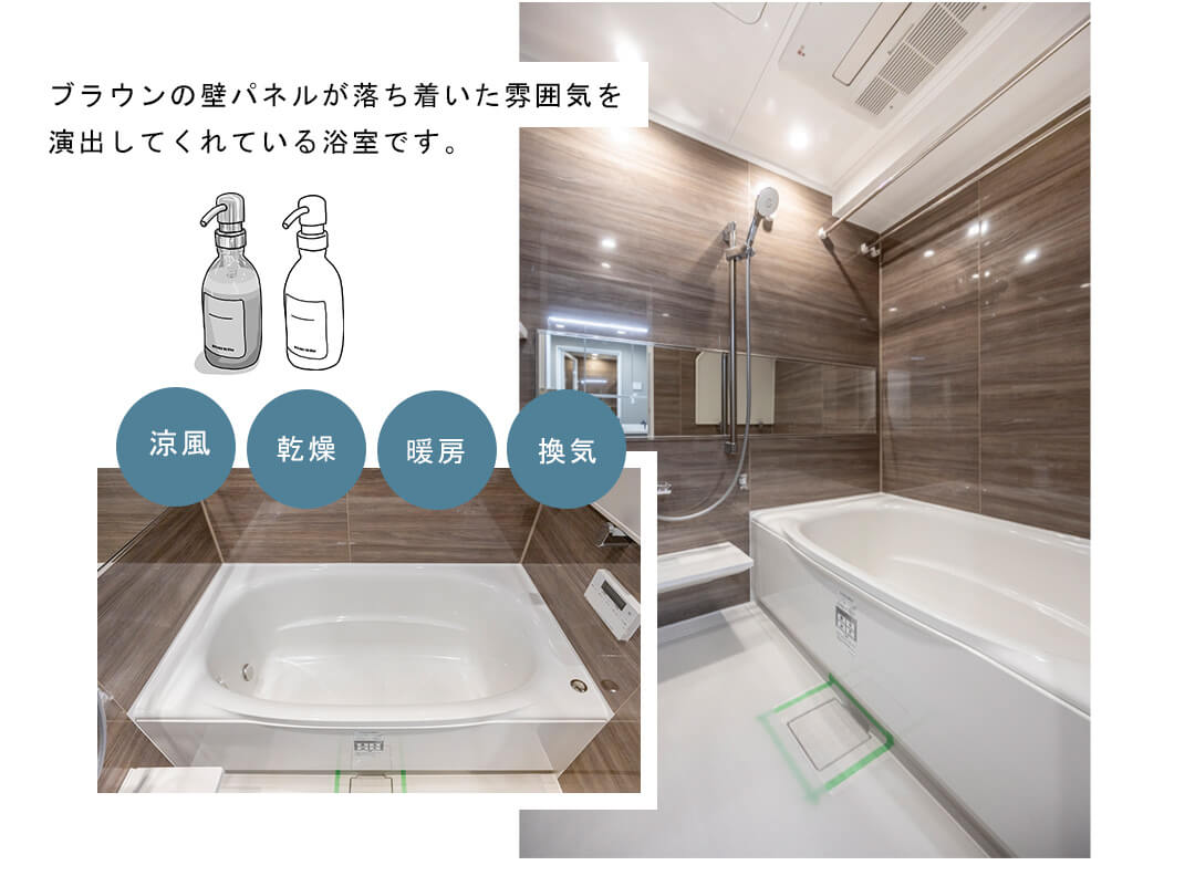 ライオンズスクエア用賀の浴室