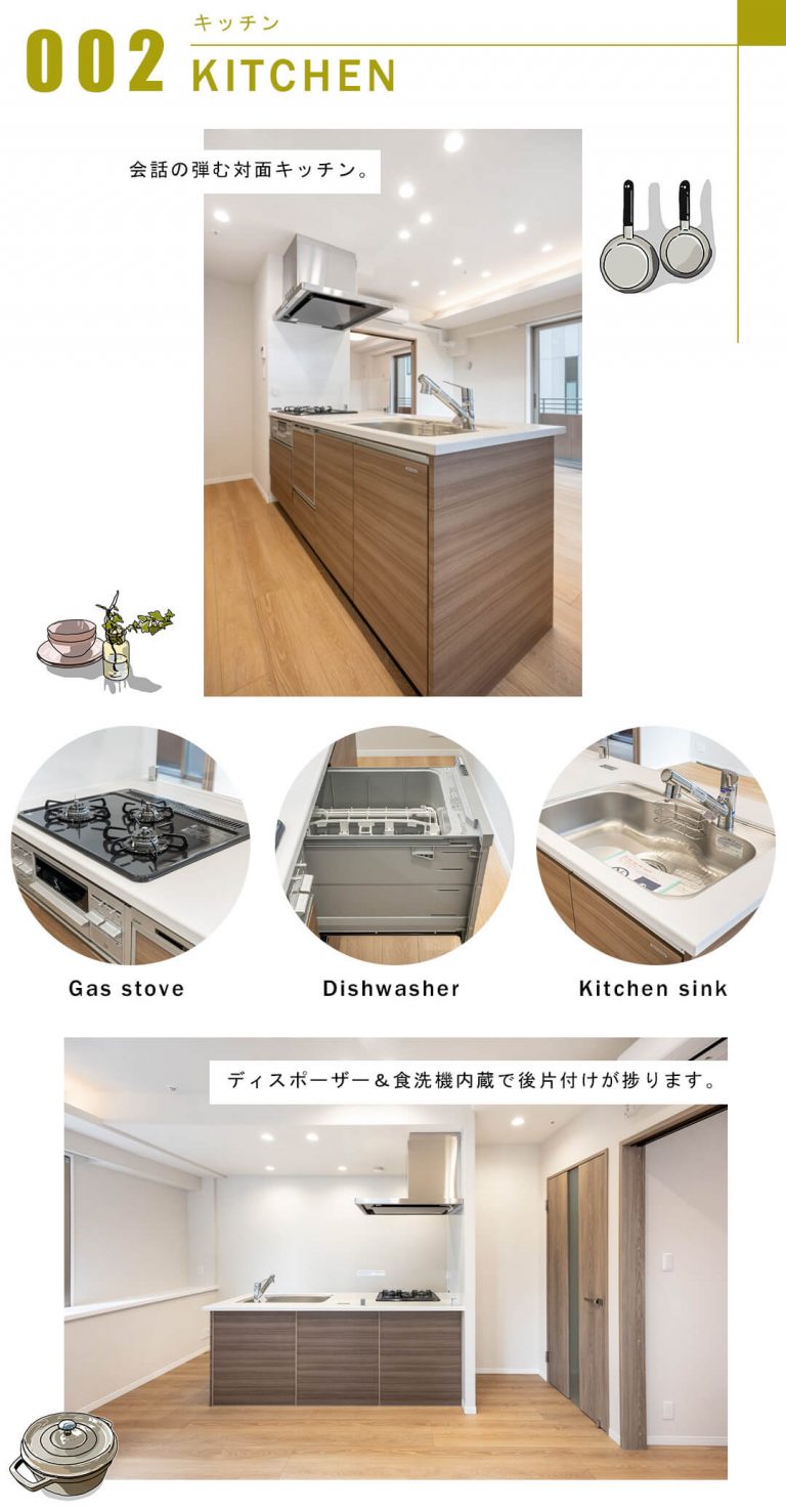 グランスイート虎ノ門のキッチン